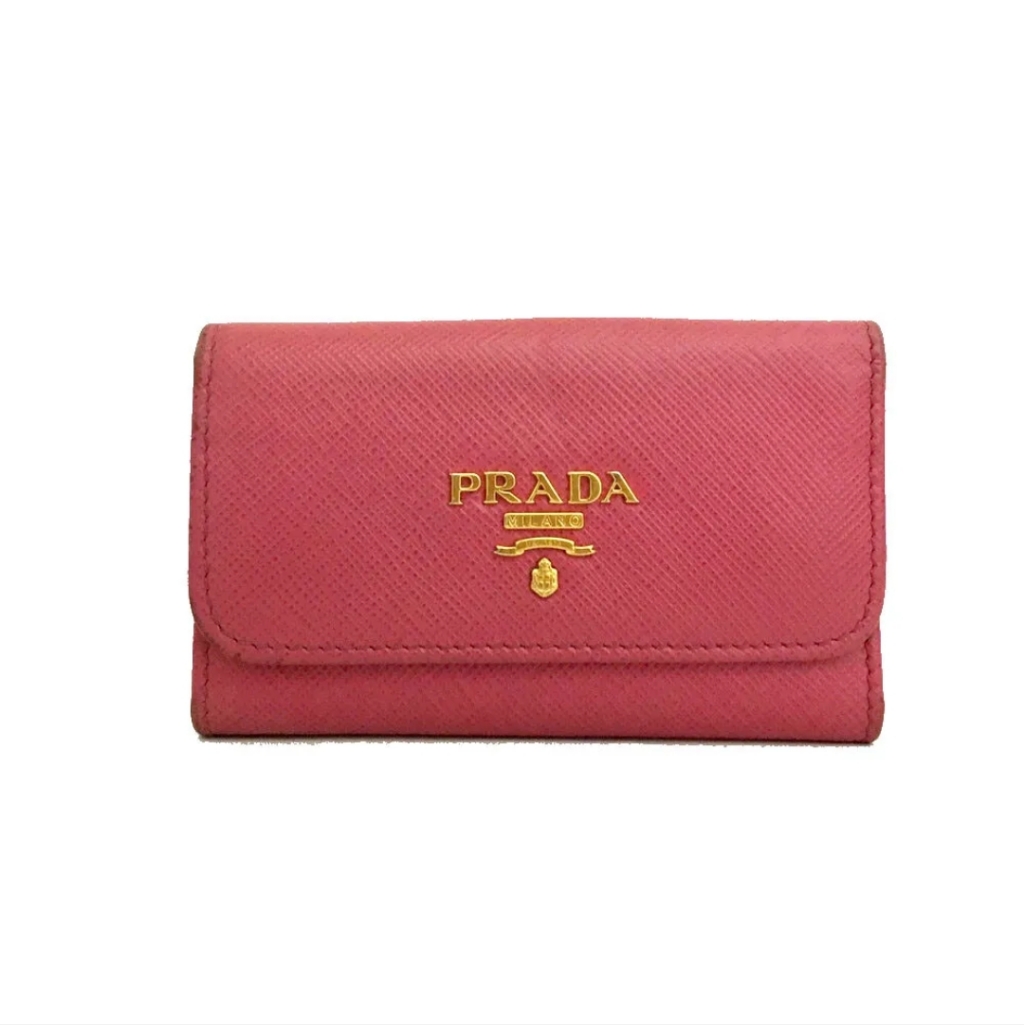 Prada Saffiano Leather 6 Ring Key Case
